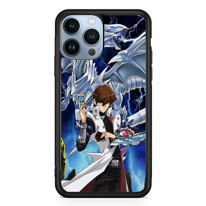 Yu Gi Oh Seto kaiba With Blue Eyes White Dragon iPhone 15 Pro Case