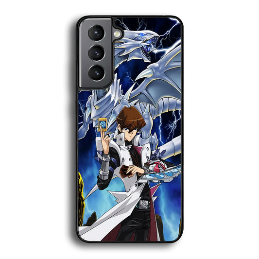 Yu Gi Oh Seto kaiba With Blue Eyes White Dragon Samsung Galaxy S21 Plus Case - Ezzystore