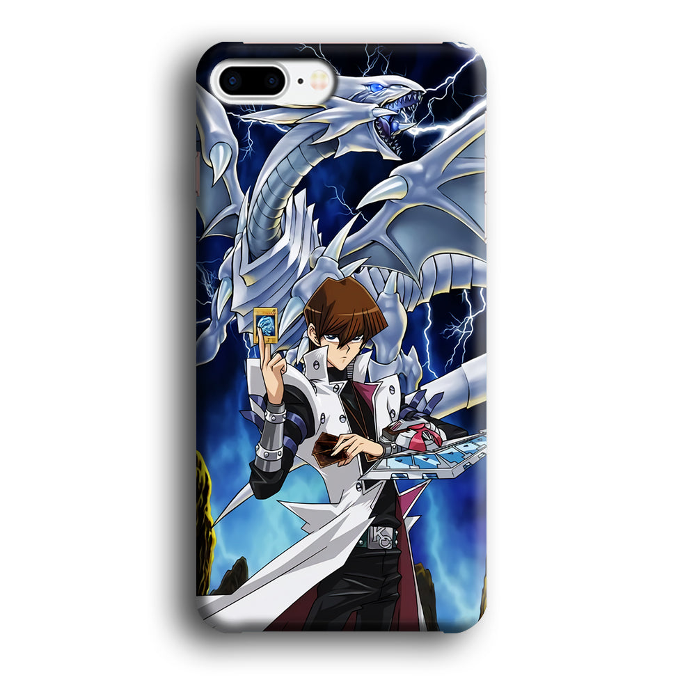 Yu Gi Oh Seto kaiba With Blue Eyes White Dragon iPhone 8 Plus Case