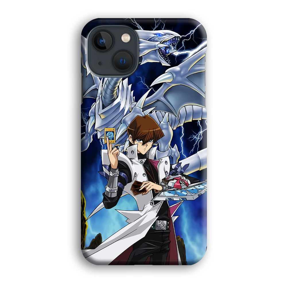 Yu Gi Oh Seto kaiba With Blue Eyes White Dragon iPhone 15 Plus Case