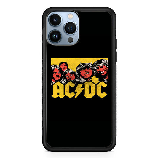 AC DC Player Cartoon Logo iPhone 13 Pro Case