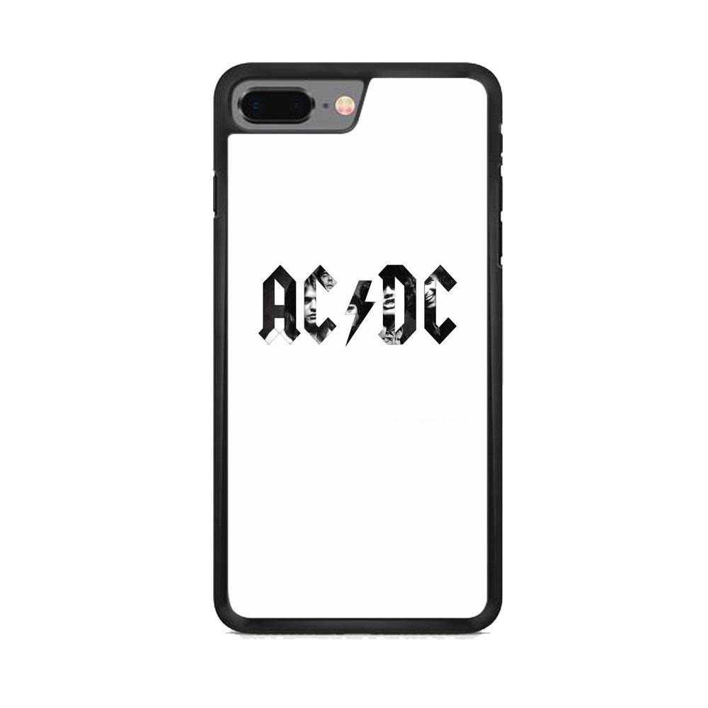 AC DC White Picture Logo iPhone 8 Plus Case - ezzyst