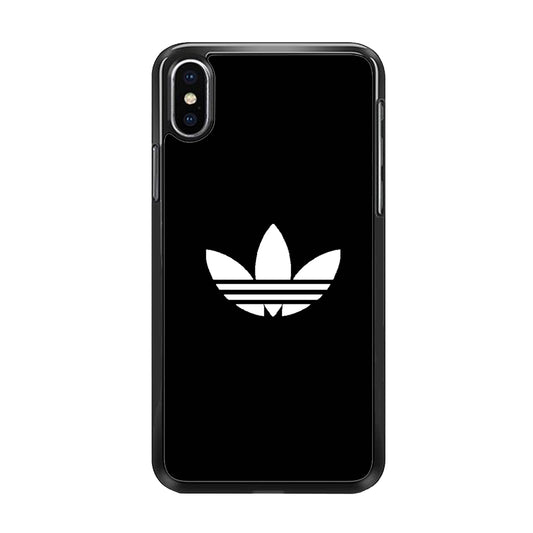 Adidas Black White Logo iPhone Xs Max Case