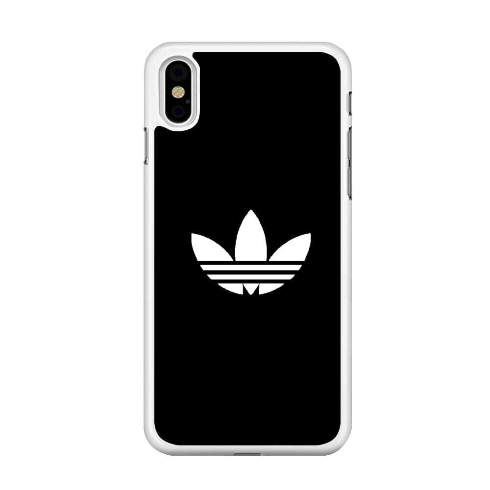 Adidas Black White Logo iPhone Xs Max Case