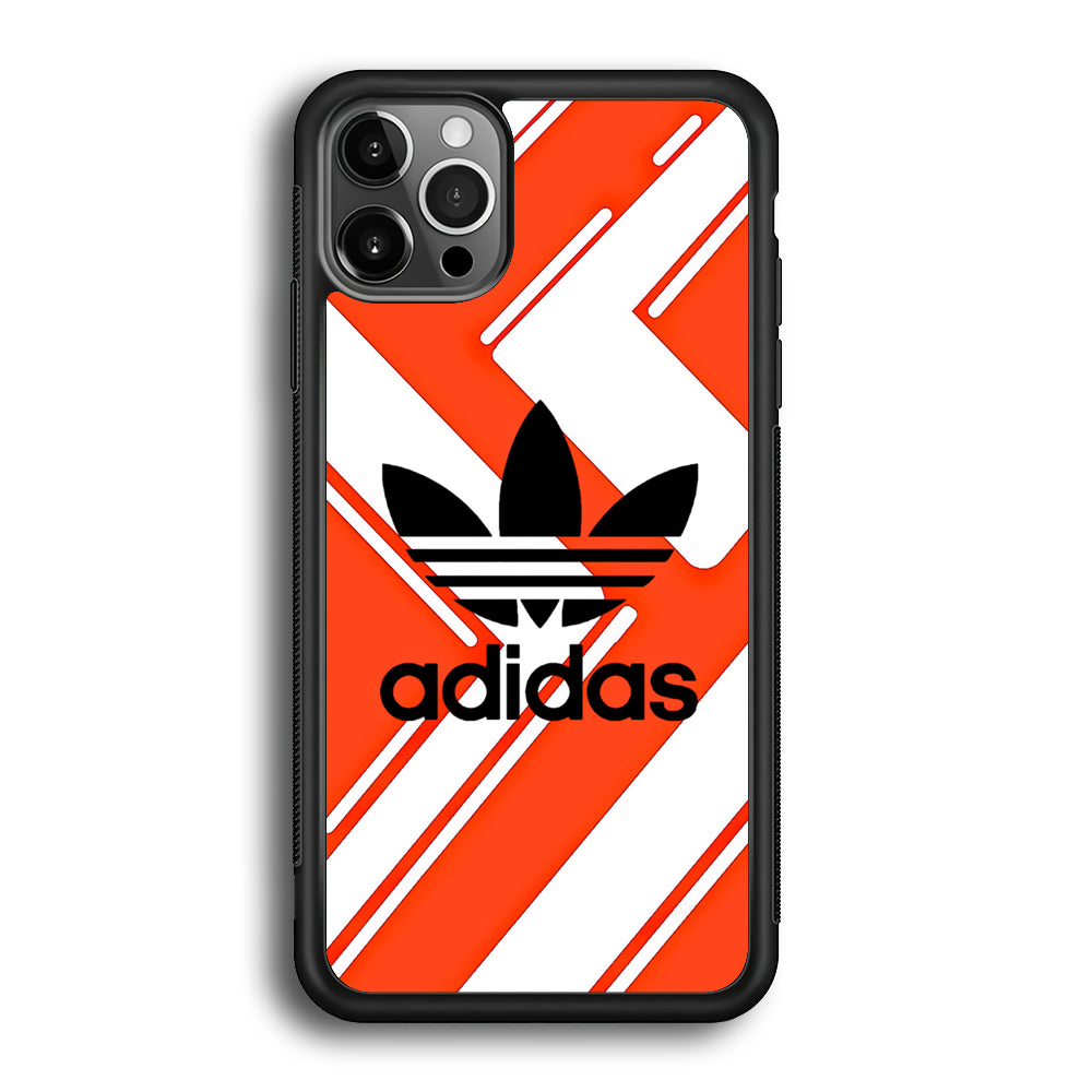 Adidas Pattern Orange iPhone 12 Pro Max Case