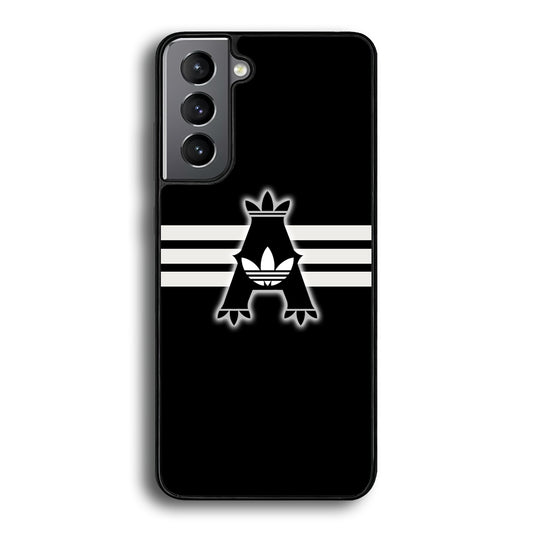 Adidas Royal Black Logo Stripe Samsung Galaxy S21 Plus Case - Ezzystore
