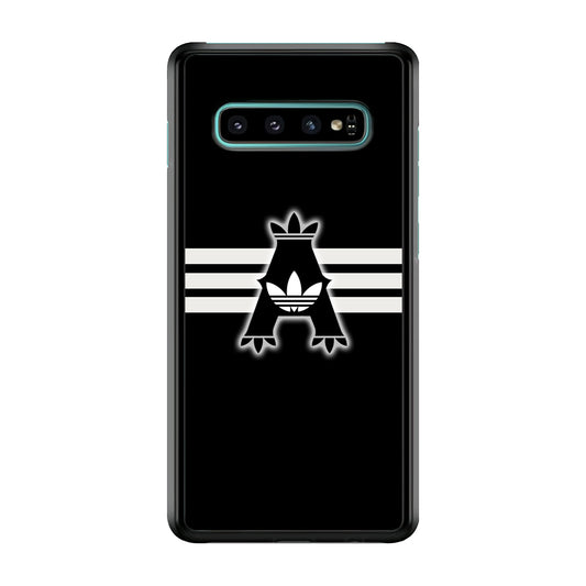 Adidas Royal Black Logo Stripe Samsung Galaxy S10 Plus Case