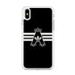 Adidas Royal Black Logo Stripe iPhone Xs Max Case