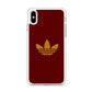 Adidas Simple Maroon Gold  iPhone Xs Max Case