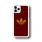 Adidas Simple Maroon Gold iPhone 11 Pro Case