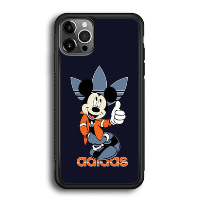 Adidas Navy Mickey iPhone 12 Pro Max Case