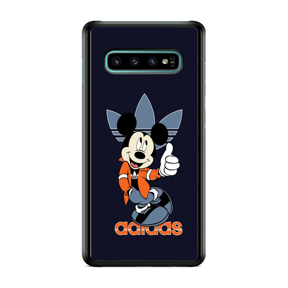 Adidas Navy Mickey Samsung Galaxy S10 Plus Case