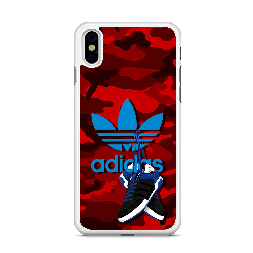 Adidas Shoes Camo Red iPhone X Case