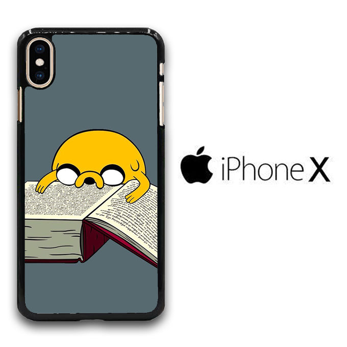 Adventure Time Jake Reading A Book iPhone X Case