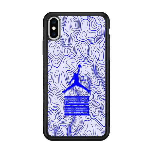 Air Jordan Bluish Topographical iPhone Xs Max Case