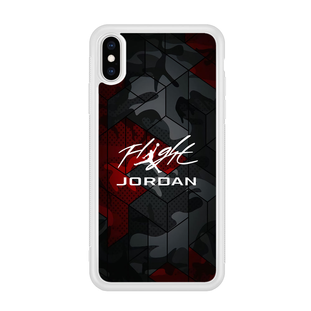 Air Jordan Camo Grey Pattern iPhone Xs Max Case