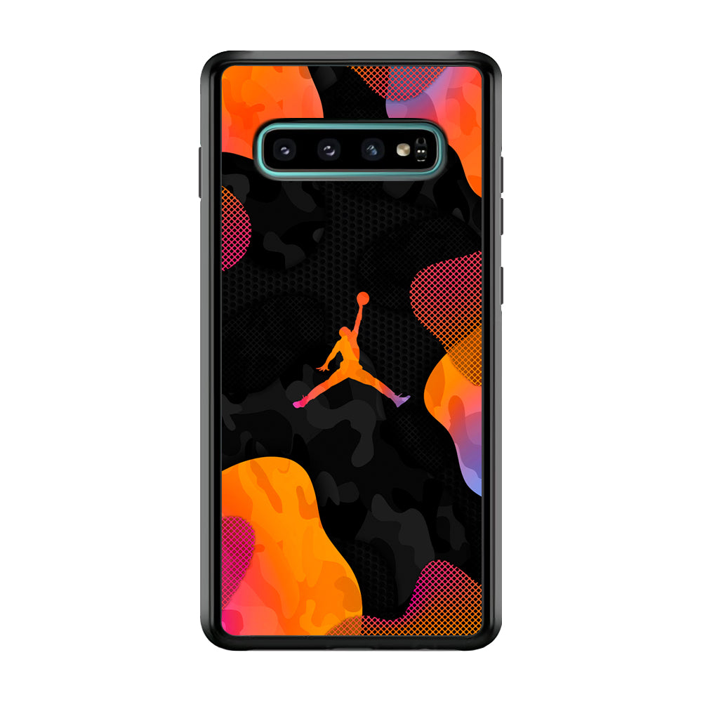 Air Jordan Camouflage on Autumn Samsung Galaxy S10 Case
