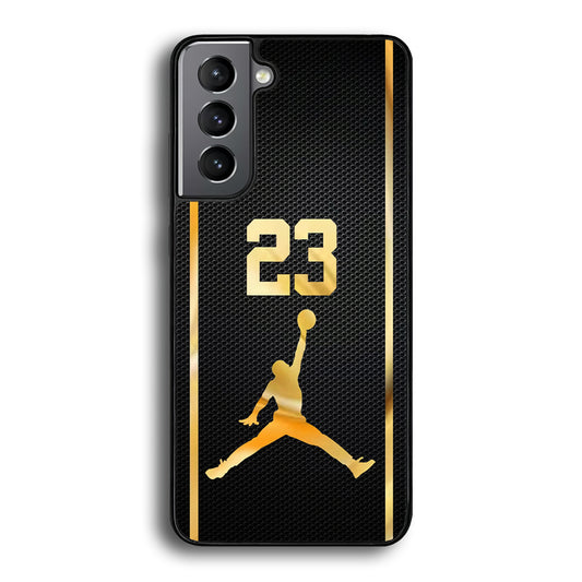 Air Jordan Carbon Stripe Gold Samsung Galaxy S21 Plus Case - Ezzystore