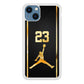Air Jordan Carbon Stripe Gold iPhone 13 Case