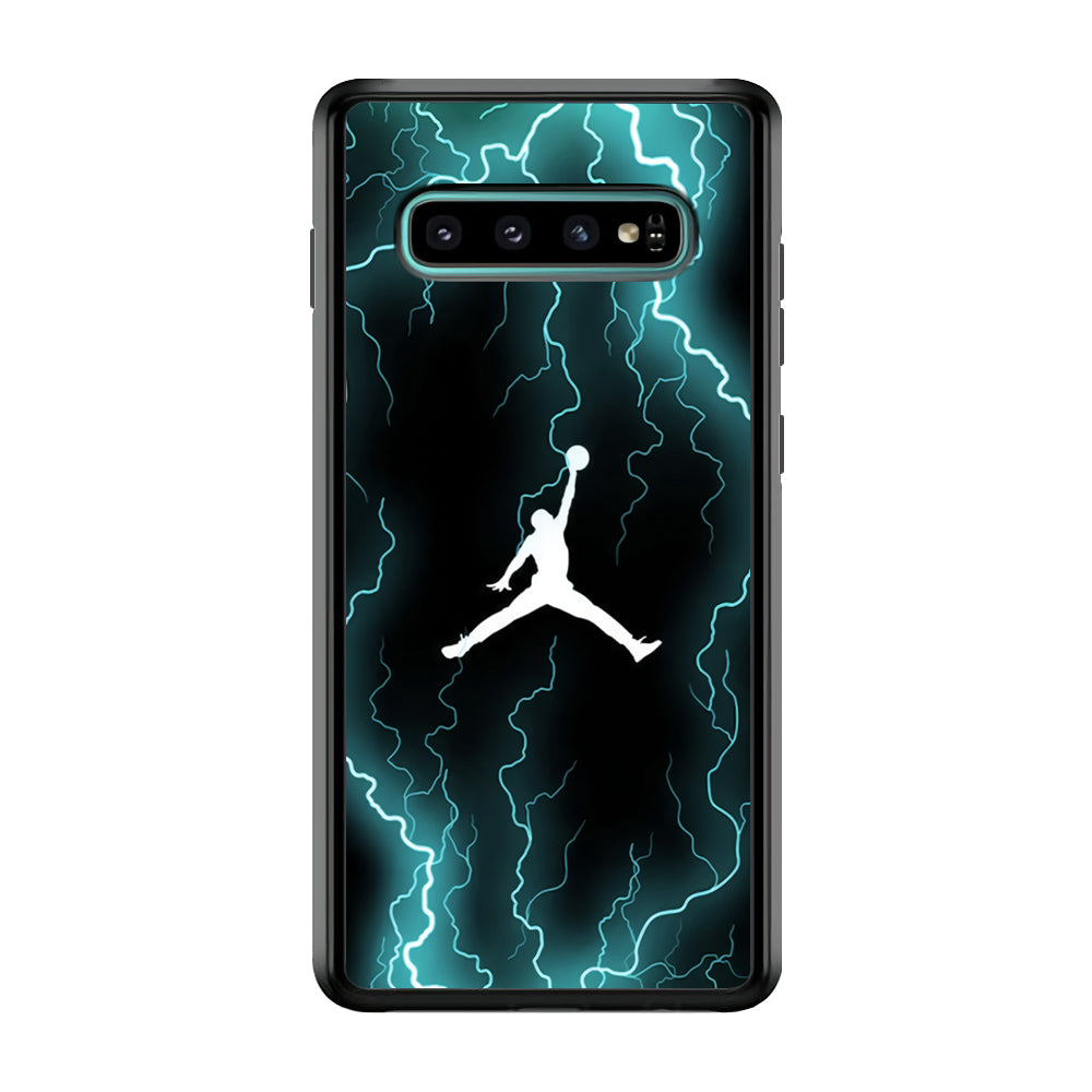 Air Jordan Lightning Pattern Samsung Galaxy S10 Case