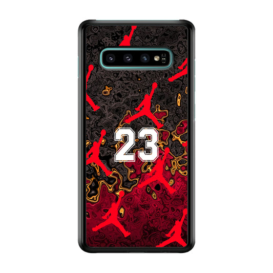 Air Jordan Marble Abstract Samsung Galaxy S10 Plus Case