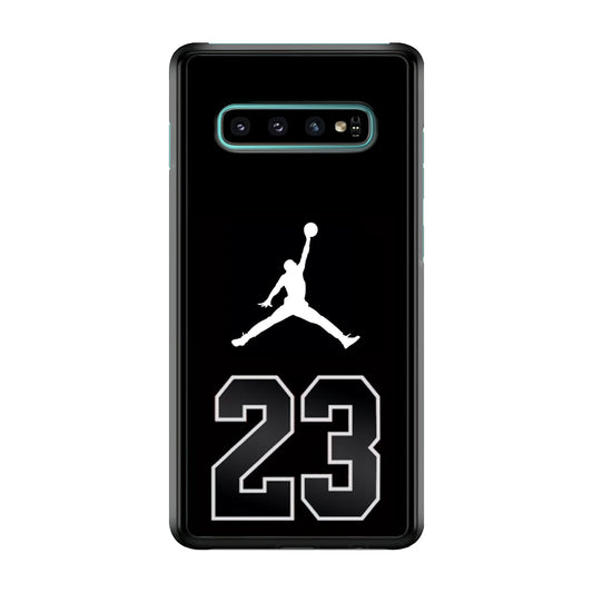 Air Jordan Number Icon Black Samsung Galaxy S10 Case