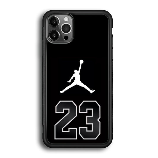 Air Jordan Number Icon Black iPhone 12 Pro Max Case