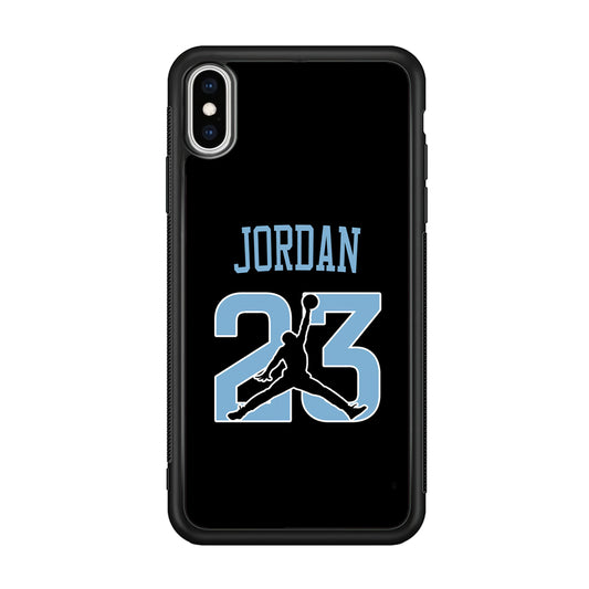 Air Jordan Number Icon Sky Blue iPhone X Case