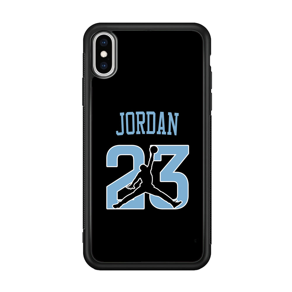Air Jordan Number Icon Sky Blue iPhone Xs Max Case