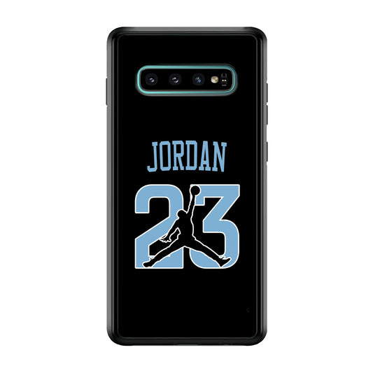 Air Jordan Number Icon Sky Blue Samsung Galaxy S10 Case