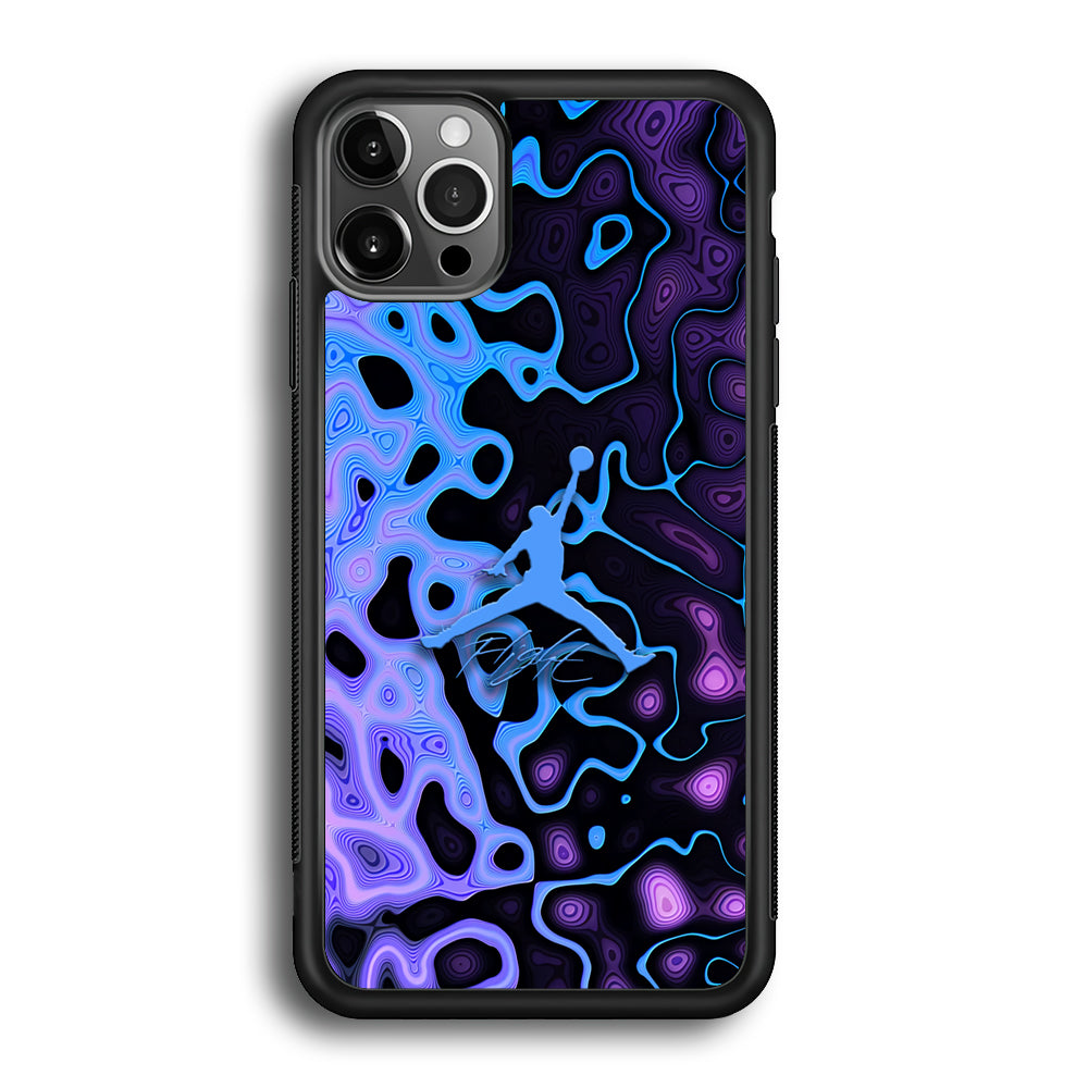 Air Jordan Purple Liquid iPhone 12 Pro Max Case