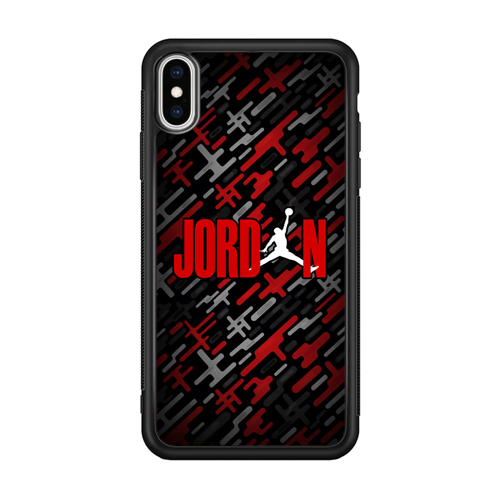 Air Jordan Red Shape Abstract iPhone XS Case