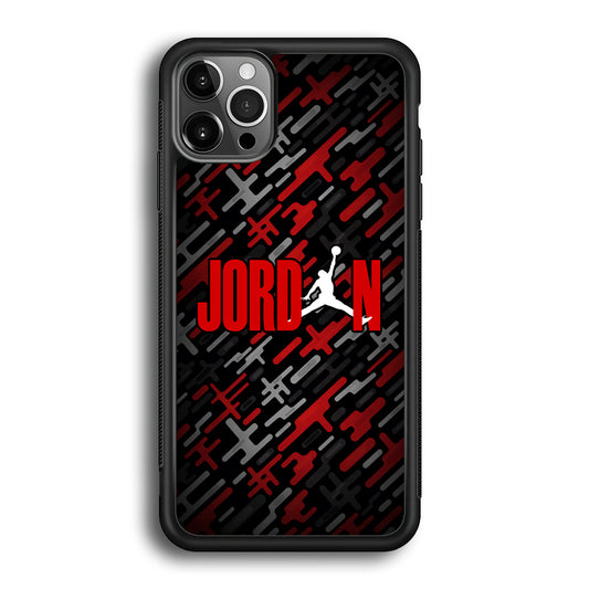 Air Jordan Red Shape Abstract iPhone 12 Pro Max Case