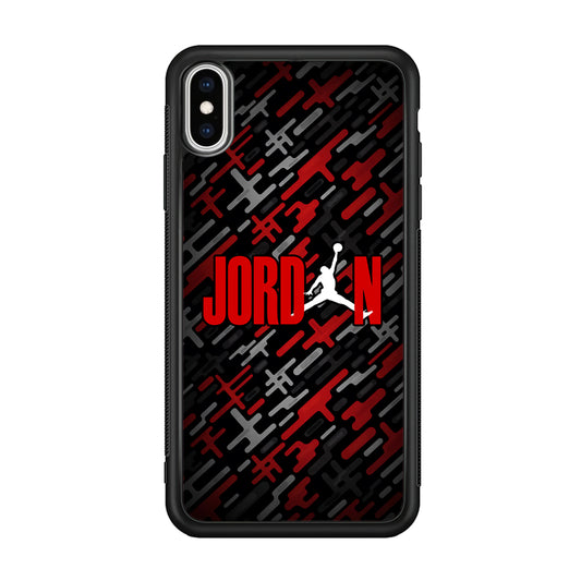 Air Jordan Red Shape Abstract iPhone Xs Max Case