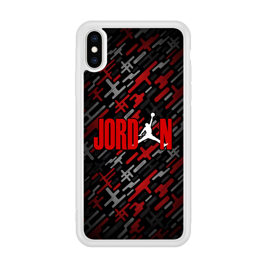 Air Jordan Red Shape Abstract iPhone X Case