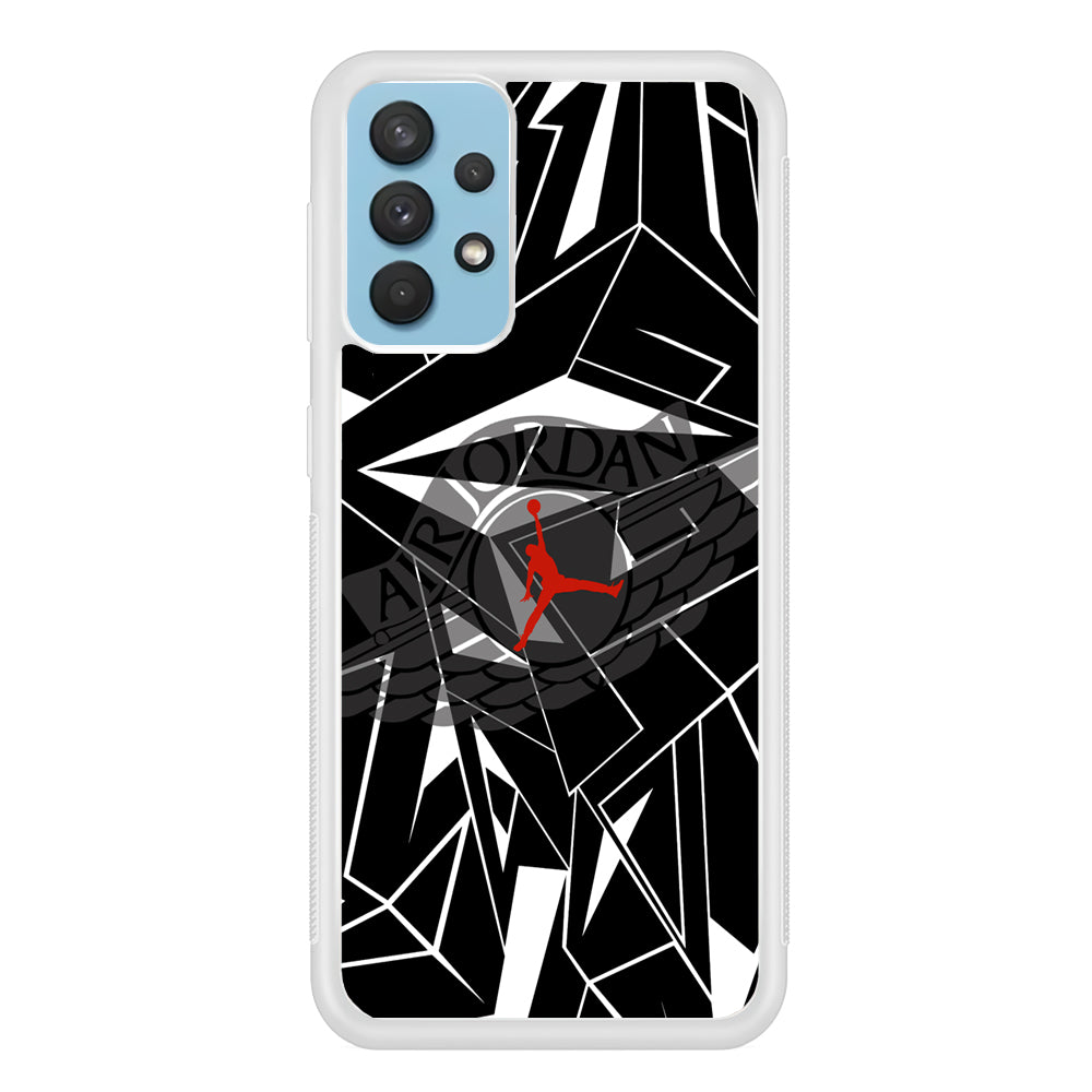 Air Jordan Red Shine Samsung Galaxy A32 Case
