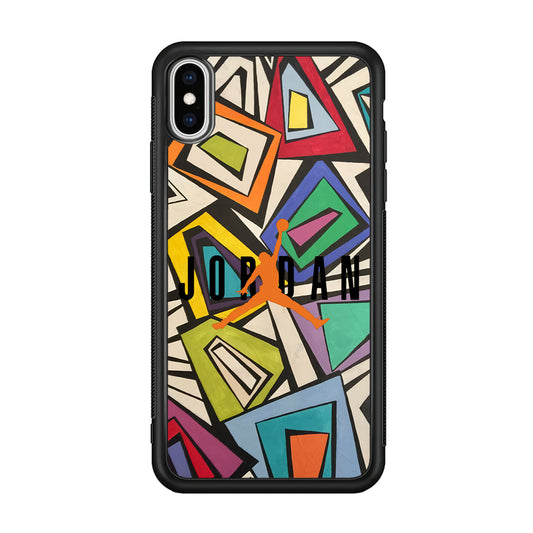 Air Jordan Retro Shape Abstract iPhone X Case