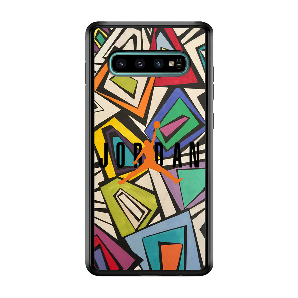 Air Jordan Retro Shape Abstract Samsung Galaxy S10 Case