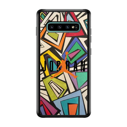 Air Jordan Retro Shape Abstract Samsung Galaxy S10 Case