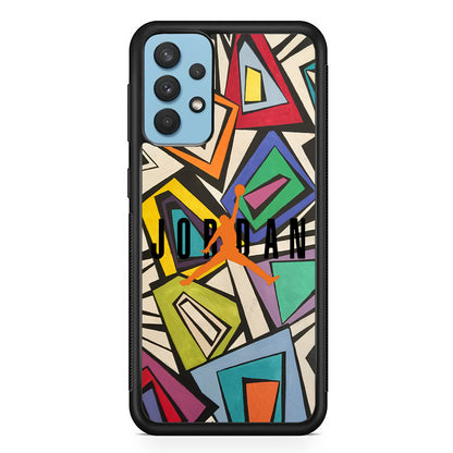 Air Jordan Retro Shape Abstract Samsung Galaxy A32 Case