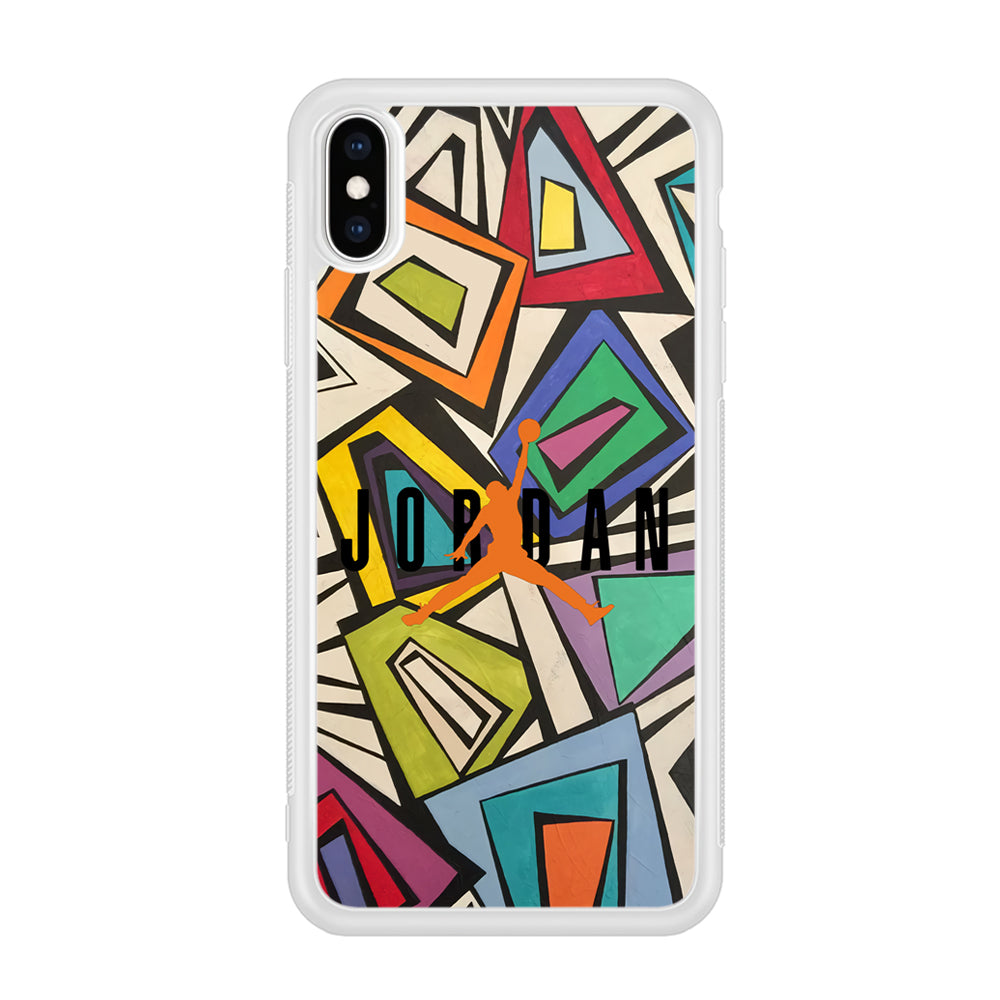 Air Jordan Retro Shape Abstract iPhone X Case