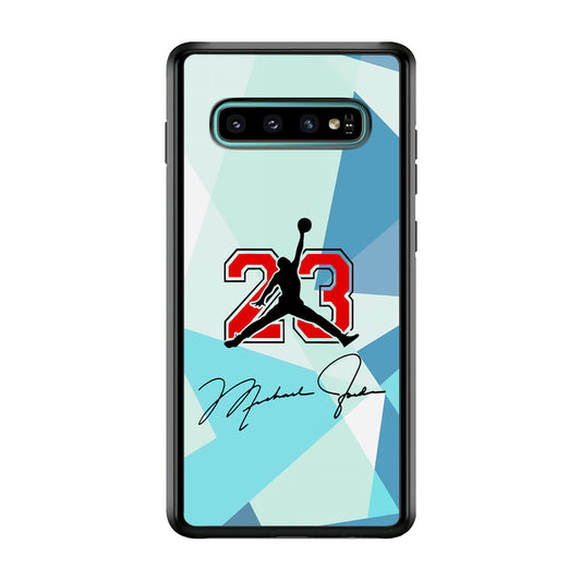 Air Jordan Signature Of Number Samsung Galaxy S10 Case