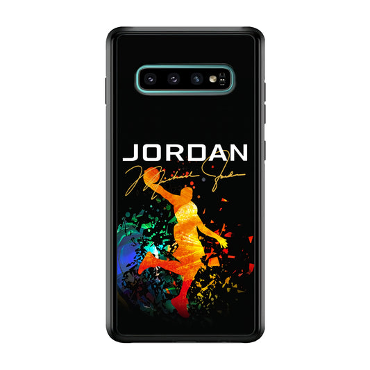 Air Jordan Slam Dunk Style Signature  Samsung Galaxy S10 Plus Case