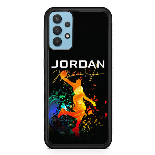 Air Jordan Slam Dunk Style Signature Samsung Galaxy A32 Case