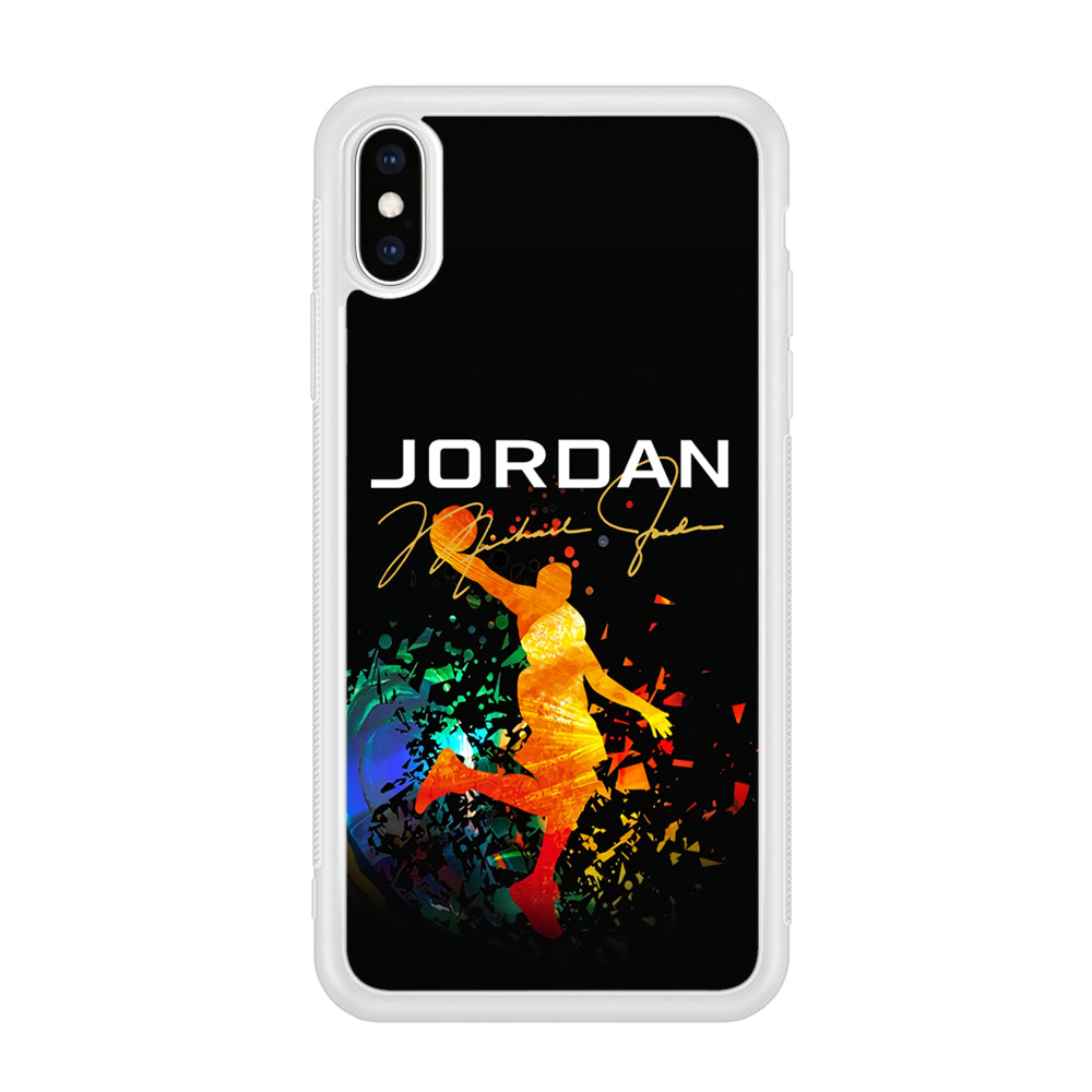 Air Jordan Slam Dunk Style Signature iPhone Xs Max Case
