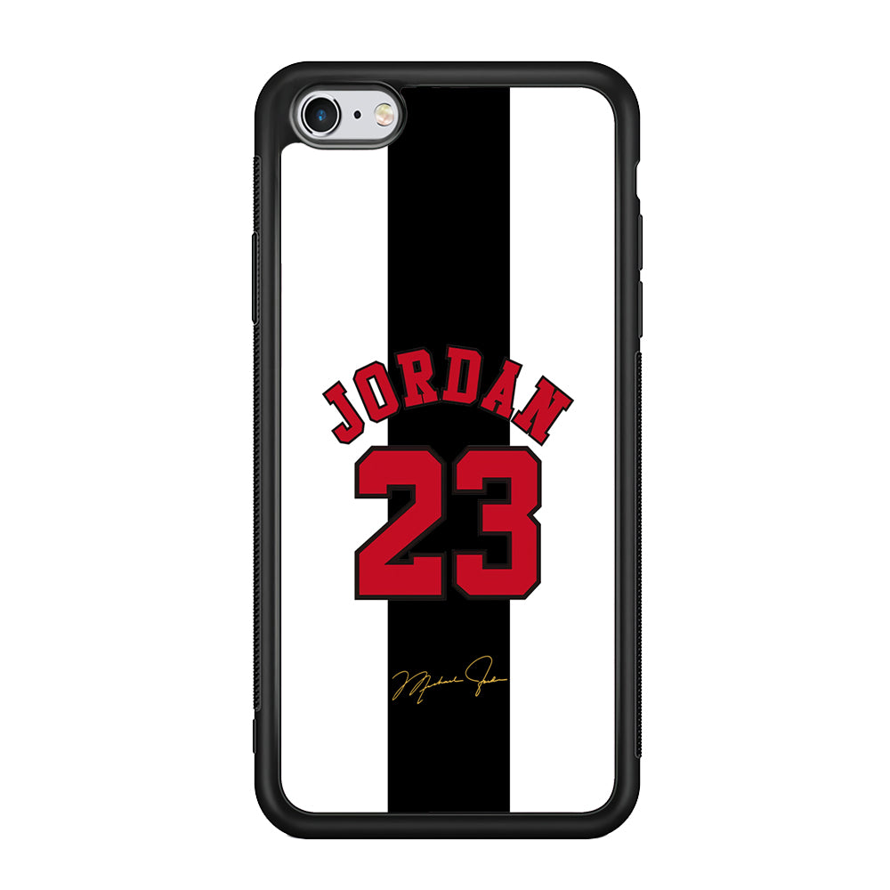 Air Jordan Stripe Black Number iPhone 6 Plus | 6s Plus Case
