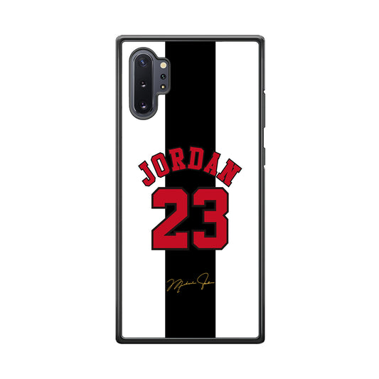 Air Jordan Stripe Black Number Samsung Galaxy Note 10 Plus Case