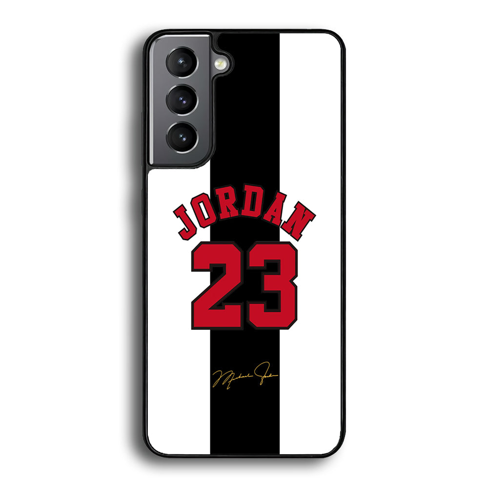 Air Jordan Stripe Black Number Samsung Galaxy S21 Plus Case - Ezzystore