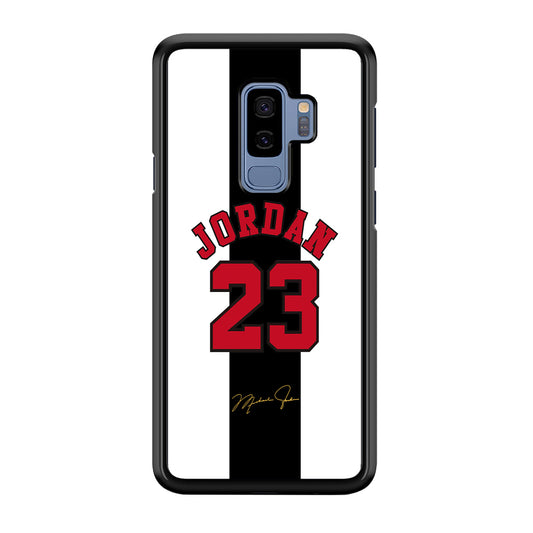 Air Jordan Stripe Black Number Samsung Galaxy S9 Plus Case