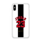 Air Jordan Stripe Black Number iPhone Xs Max Case